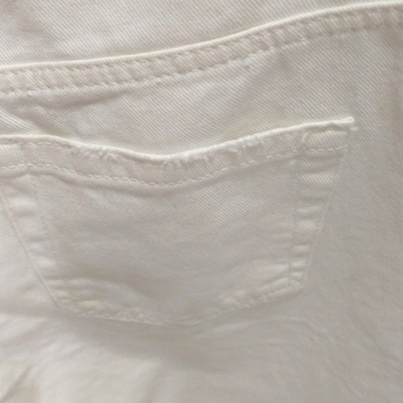 Free People Maggie Mid Rise Straight Leg Jeans in Optic White - Picture 8 of 9